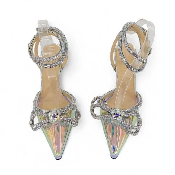 Mach & Mach Sparkling Rhinestone Heels - Picture 5 of 12